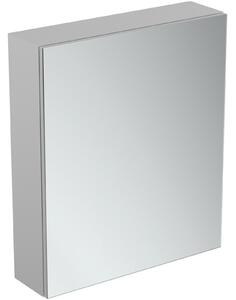Dulap suspendat cu oglinda si lumina led dedesubt Ideal Standard MirrorLight, 60 cm, gri mat