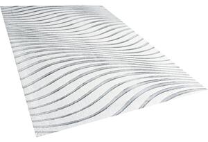 Covor pufos Solevito Cutout Wave gri 140x200 cm