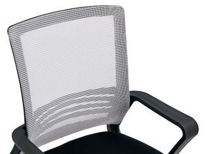 Scaun de birou, mesh gri-maro TAUPE material textil negru, APOLO 2 NEW