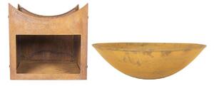 Vatră portabilă pe lemn MUMBAI d. 56 cm Buschbeck