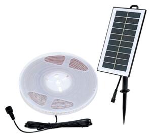 Bandă LED solară 3,7V 2400mAh 5m IP65 Ecolite DX-SOLAR-3000/5M