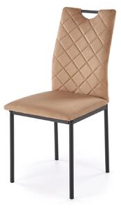 Scaun K577, bej - HLR 11, stofa catifelata/otel, 43x53x93 cm