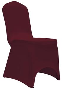 Huse elastice pentru scaun, 12 buc., vișiniu