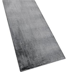 Covor pufos Solevito Romance gri închis marmorat 80x150 cm