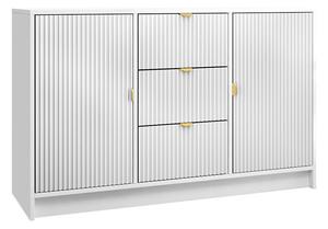Comodă Comfivo Papilio, Alb, MDF, PAL laminat, 75x118x40cm, 41.5 kg