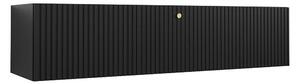 Comodă TV Anulio I, Negru, MDF, PAL laminat, 34x150x40cm, 23.5 kg