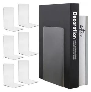 Suporturi carti, set 6 bucati din plexiglas, 18,5x12x12 cm, transparente