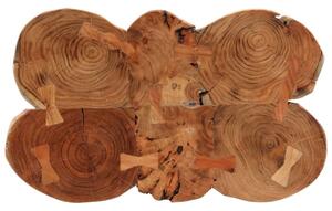 Masă de bar din buștean, 90x54x105 cm, lemn masiv de acacia