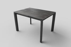 Masa extensibila HORIZON, gri/negru, ceramica, 120/180x85x76 cm