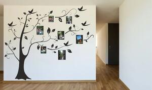 Autocolant de perete pentru interior cu motiv de copac cu rame foto 100 x 100 cm