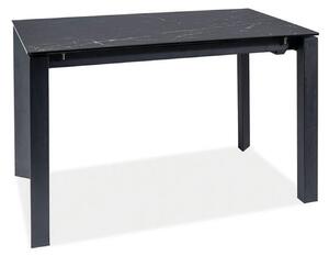 Masa extensibila METROPOL CERAMIC, negru, sticla securizata/ceramica