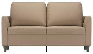 Canapea cu 2 locuri, cappuccino, 120 cm, piele ecologică