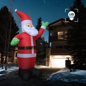 Moș Crăciun gonflabil, LED, IP20, 600 cm, XXL
