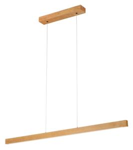 Lampă suspendată LED pe cablu VERDE LED/18W/230V 3000K 106 cm stejar