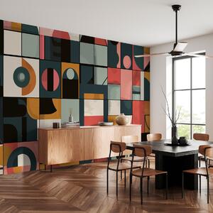Tapet Stil Bahaus, Fototapet Abstract, w01075 : Uwalls.ro