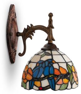 Brilagi - Lampă de perete Tiffany din vitralii JUNGLE 1xE14/40W/230V