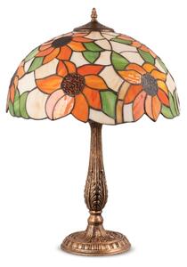 Brilagi - Lampă de masă Tiffany din vitralii SUNFLOWER 2xE27/60W/230V