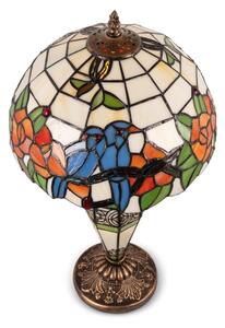 Brilagi - Lampă de masă Tiffany din vitralii JUNGLE 1xE27/60W/230V + 1xE14/40W