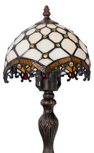 Brilagi - Lampă de masă Tiffany cu vitralii, ivoriu, 1xE27/60W/230V