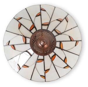 Brilagi - Lampă de podea Tiffany FOLIA, cu vitralii, 2xE27/60W/230V