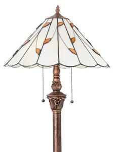 Brilagi - Lampă de podea Tiffany FOLIA, cu vitralii, 2xE27/60W/230V