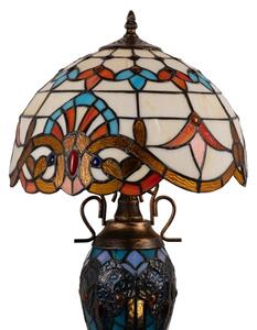 Brilagi - Lampă de masă Tiffany MIRABELLA, cu vitralii, 1xE27/60W/230V + 1xE14/40W