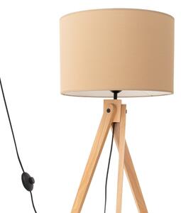 Sollux SL.1905 - Lampă de podea NATT 1xE27/15W/230V taupe
