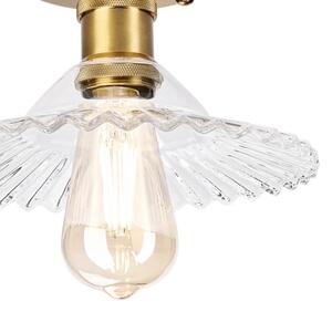 Lustră aplicată TRISH 1xE27/15W/230V auriu/clar