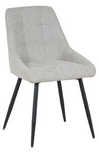 Scaun KENT, grej/negru, stofa clasica/metal, 50x60x84 cm