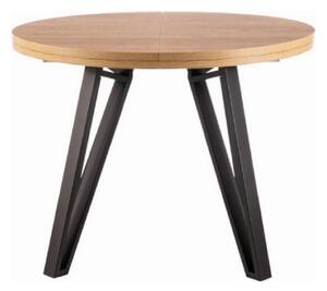 Masa rotunda 100 GALAXY, stejar artisan/negru, PAL laminat/metal