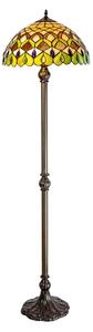 Brilagi - Lampă de podea Tiffany cu vitralii MARGARET 2xE27/60W/230V