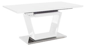 Masa extensibila PERAK, alb/crom, 160/220x90x76 cm
