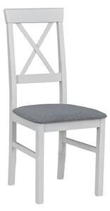 Scaun ALLA 3, gri/alb, stofa clasica/lemn, 43x51x95 cm
