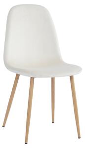 Scaun LEGA NEW, bej/fag, stofa/metal, 45x56x85 cm