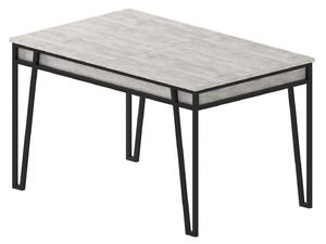 Masa 855DTE4602, gri/negru, PAL melaminat/metal, 132/170x80x76 cm