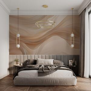Tapet Fundal bej delicat, Fototapet 3D, Fotomurale 3D Forme geometrice, w01641 : Uwalls.ro