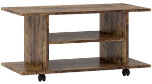 HOMCOM Comodă pentru TV cu Roți, 80×40×40 cm, Negru | Aosom Romania