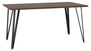 Masa FRIADO, stejar/negru, metal, 150x80x75 cm