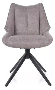 Scaun CODA, gri - Brego 07, stofa clasica/metal, 56x64x91 cm