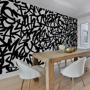 Tapet Graffiti Emoții: Negru, Fototapet alb-negru, u99087v3 : Uwalls.ro