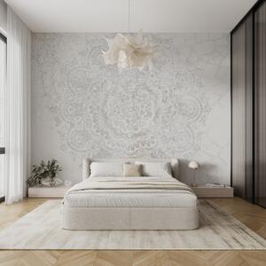 Fototapet Model circular alb pe o suprafață albă, Fototapet populare, Fototapet populare, w00737 - Tapeko.ro