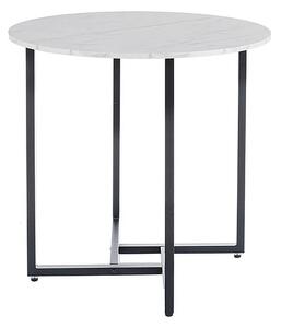 Masa ALTO II, alb/negru, PAL laminat/metal, 80x80x76 cm