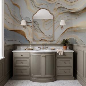 Fototapet Wall mural Abstract waves of light tones, Fototapet abstracte, Fototapet populare, w04255 - Tapeko.ro