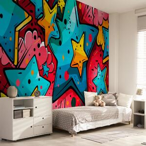 Tapet Graffiti, Fototapet în stil graffiti și artă stradală, w01063 : Uwalls.ro