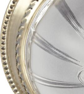 Lindby plafonieră LED Henja, alamă antică, Ø 32 cm, dimabil, reglabil, Bronz / Alamă Veche, Camera de zi / sufragerie, Sticlă, Antichitate