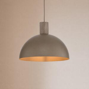 TK Lighting Lampă suspendată Oslo, culoare nisip, metal, Ø 34 cm, E27, reglabil, Bej, Camera de zi / sufragerie, Metal, Modern