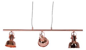 KONDELA Lampă suspendată în stil retro, metal, roz auriu, AVIER TIP 4