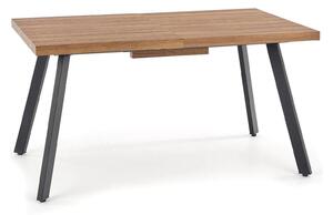 Masa extensibila BERLIN, stejar/negru, 140/180x85x76 cm
