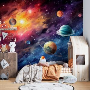 Fototapet Planete pe cer cu planete, Fototapet spațiu cosmic, Fototapet populare, w01798 - Tapeko.ro