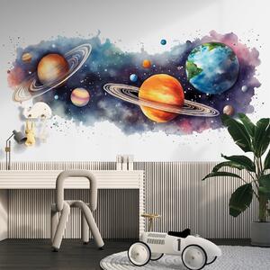 Fototapet Planete și stele în spațiu, Fototapet spațiu cosmic, Fototapet populare, w01802 - Tapeko.ro
